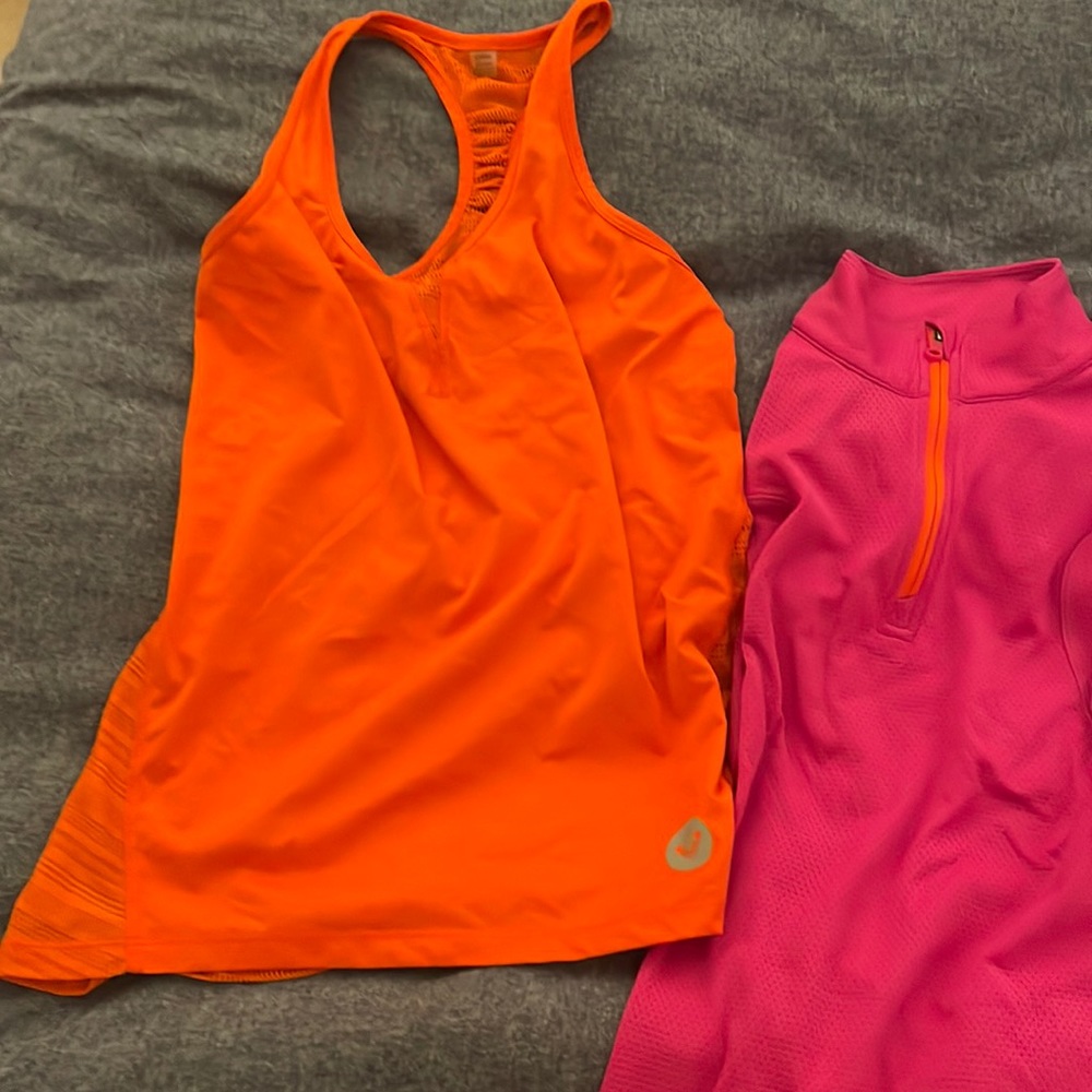 Roxy bright orange and bright pink hoodie